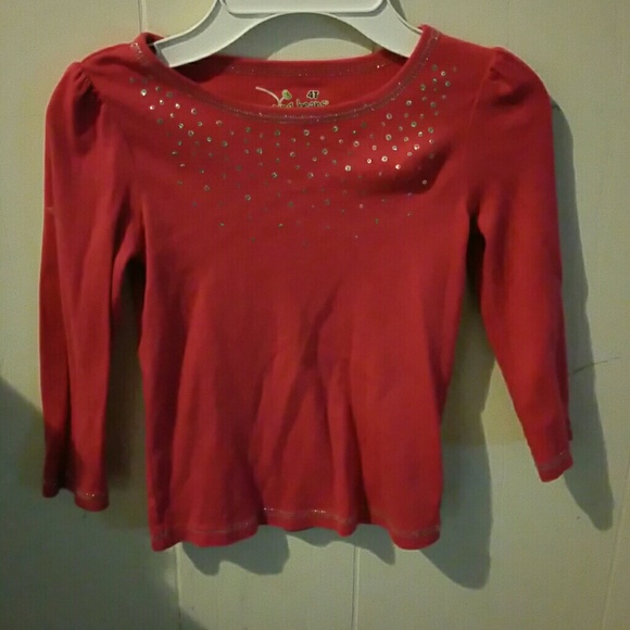 Sparkly long sleeve tee