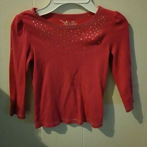 Sparkly long sleeve tee
