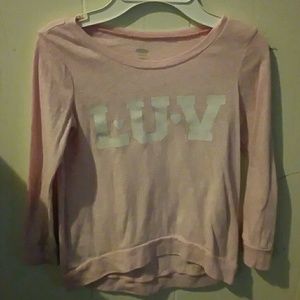 High low long sleeve tee
