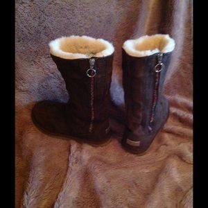 Tall UGG Rainbow Zipper Boots