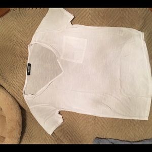Missguided white tee sz S