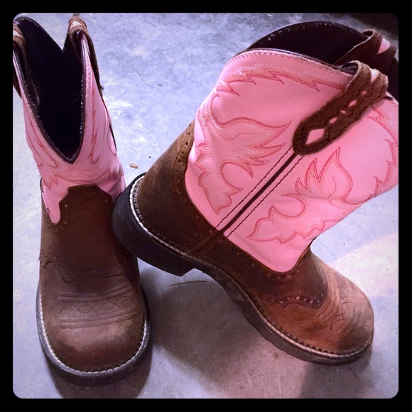 Pink Justin Boots