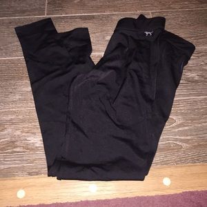 NWOT PINK shiny athletic material leggings