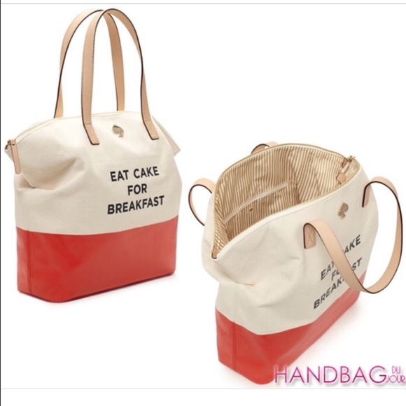 Eat cake for breakfast tote Kate spade