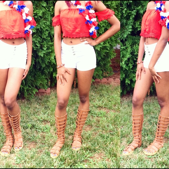 Brown gladiator sandals