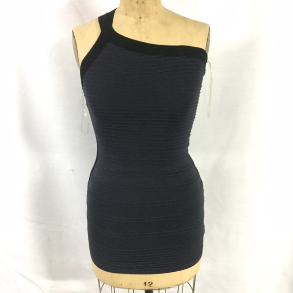 Romeo & Juliet couture bandage one shoulder dress