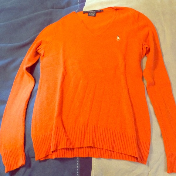 Polo Ralph Lauren Wool Sweater in Orange