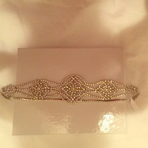 BHLDN Untamed Petals Damara Halo Silver Headpiece