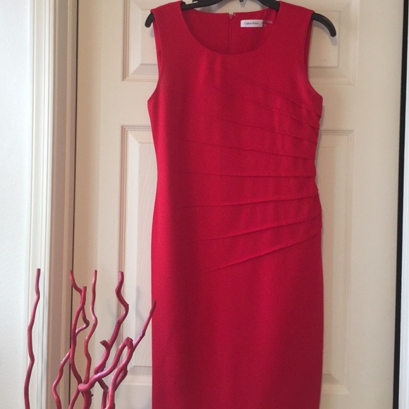 Calvin Klein red dress