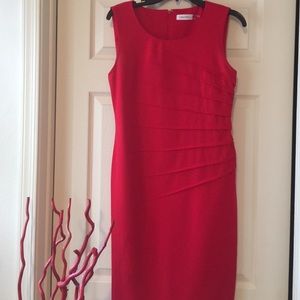 Calvin Klein red dress