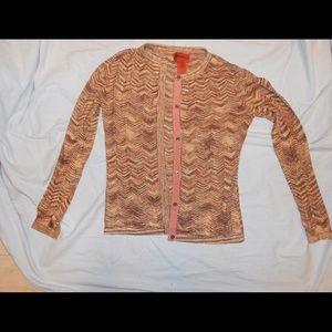 Missoni for Target Gold Chevron Cardigan