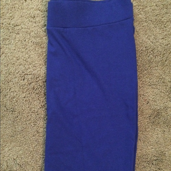 Blue high waisted skirt