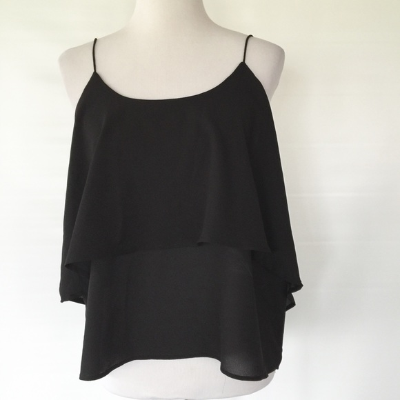 Paper Crane Tops - PAPER CRANE TWO LAYER FLOWY TANK