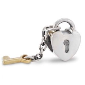 Pandora Heart and Key charm