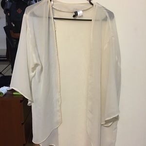 H&M White Kimono