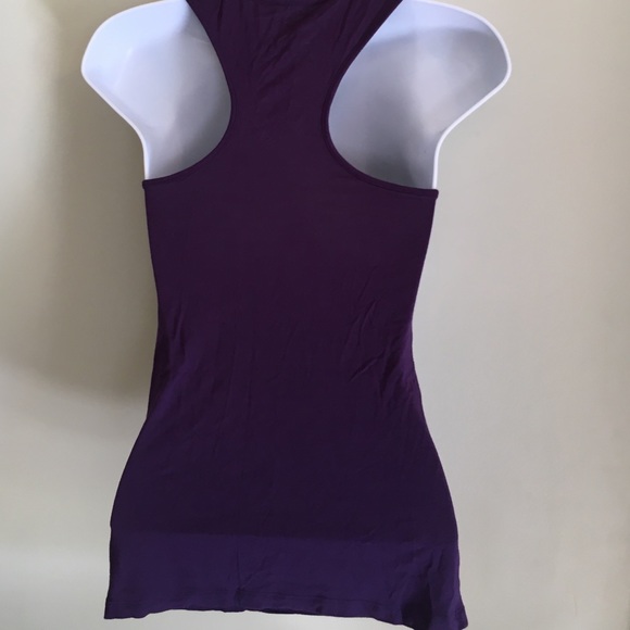 MILEY CYRUS MAX AZRIA SEQUINED BOW PLUM TANK SMALL - Picture 4 of 4