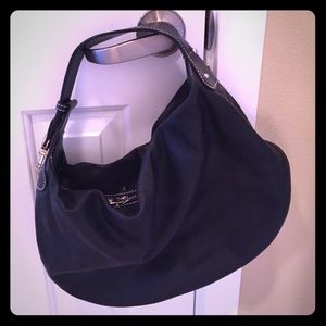 Marc Jacobs black leather hobo bag