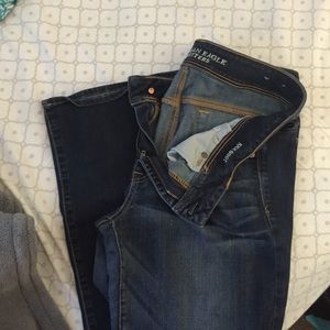 American Eagle Kick Boot dark wash