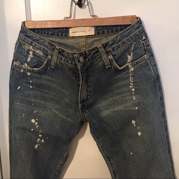 Distressed Paper Denim Cloth jeans size 25 - Picture 2 of 3