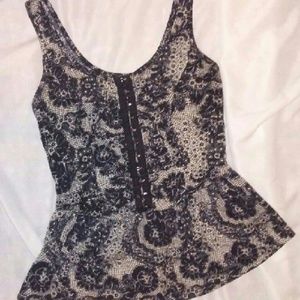 ⚡️SUNDAY SALE⚡️Cotton Peplum Tank Hook Front