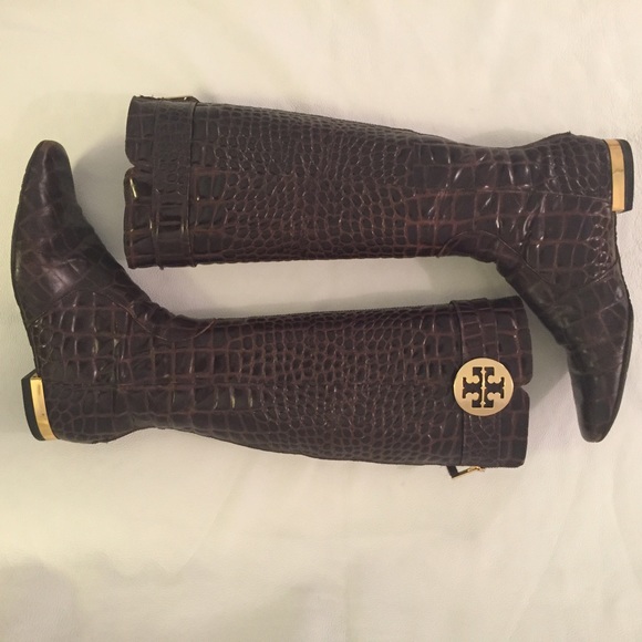 Tory Burch Shoes - Tory Burch brown leather knee high size 8.5?