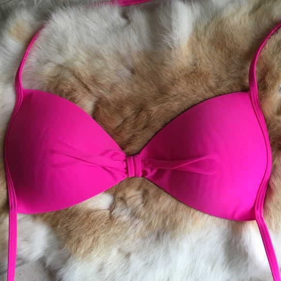 Hot pink bikini top