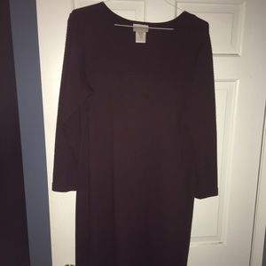 Maroon straight dress by Coldwater Creek PL.