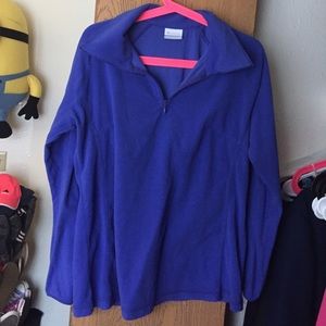 Columbia 1/4 zip long sleeve fleece shirt