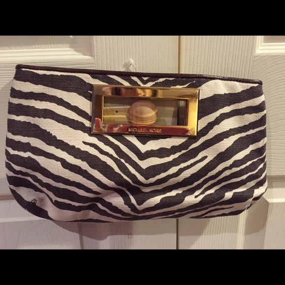 Michael kors NWT zebra clutch