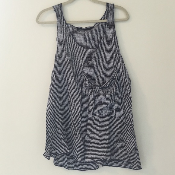 Blue striped cool tank