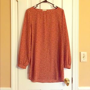 Everly Print Long Sleeve Dress