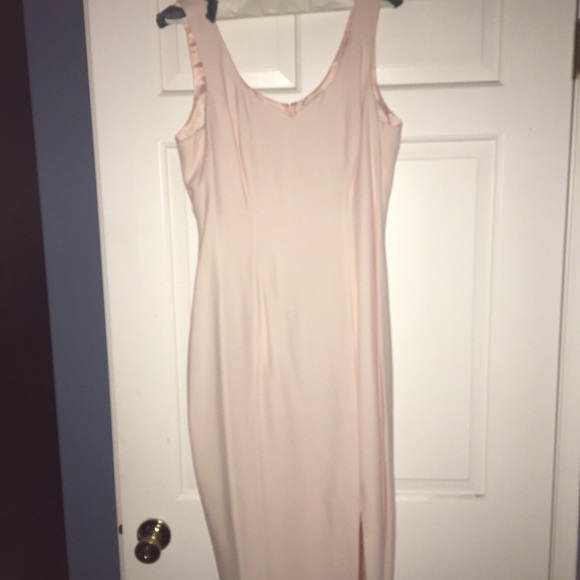 Long formal dress.