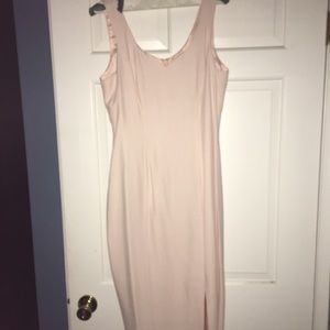 Long formal dress.