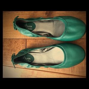 Maria Sharopova by Cole Haan Ballet Flats Green