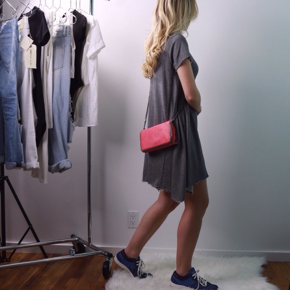 SOLD OUT Raw Edge Sweatshirt Dress - Picture 2 of 4