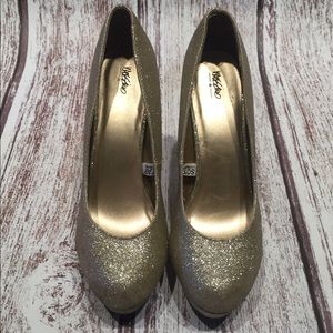 Glitter heels from Target size 8