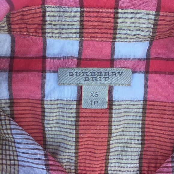 • Burberry Brit • Pink Signature Button Up - Picture 2 of 4