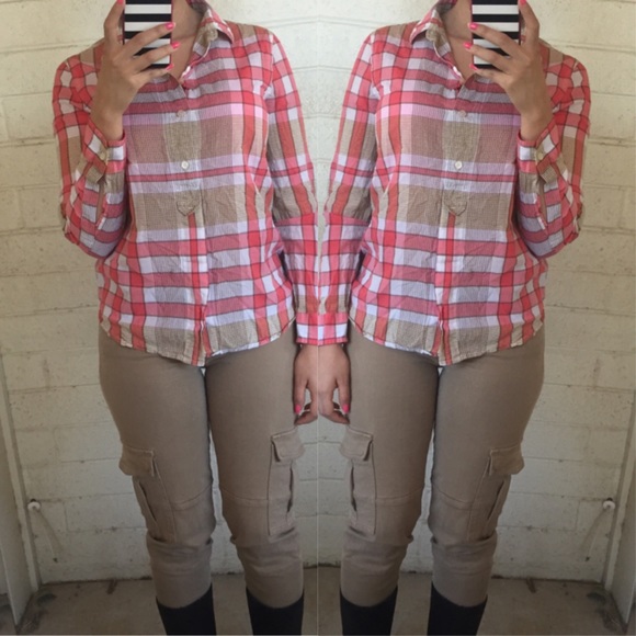 • Burberry Brit • Pink Signature Button Up - Picture 4 of 4