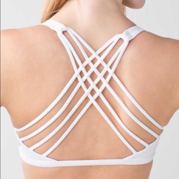 Free To Be Bra *Wild Lululemon sports bra in white