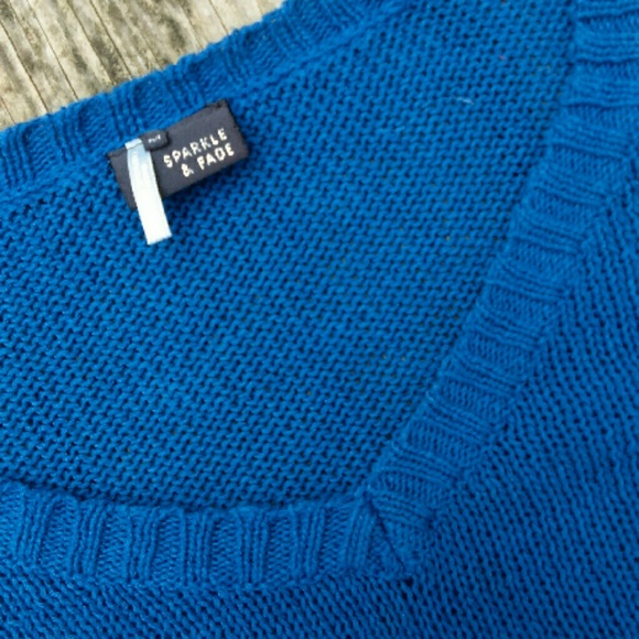 UO Sparkle & Fade High Low Sweater - Picture 3 of 3