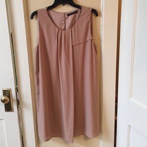 Beige Zara Woman Dress