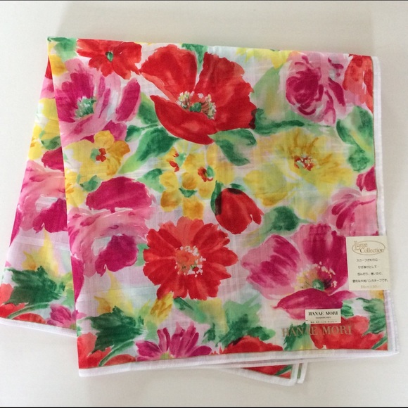 Hanae Mori Handkerchief / Mini- scarf