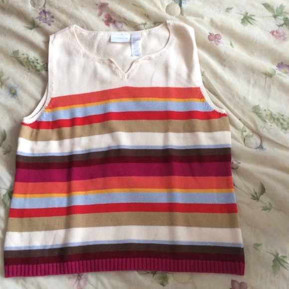 Liz Claiborne Sleeveless Sweater Sz XL
