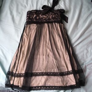 Nude, Lace mini dress