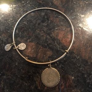 Alex and ani "A" bracelet