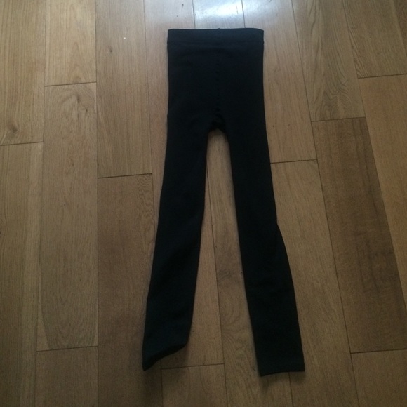 Black fleece lined tights NWOT