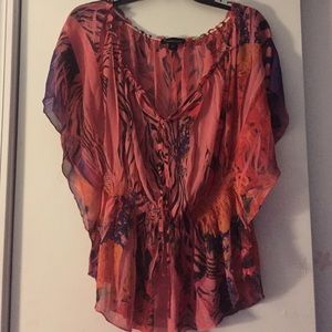Flowy Peach color Light over shirt