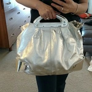 REDUCED! Donald J. Pliner Silver handbag