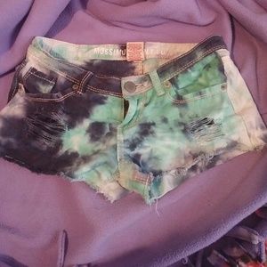 Blue Tie Dye Shorts