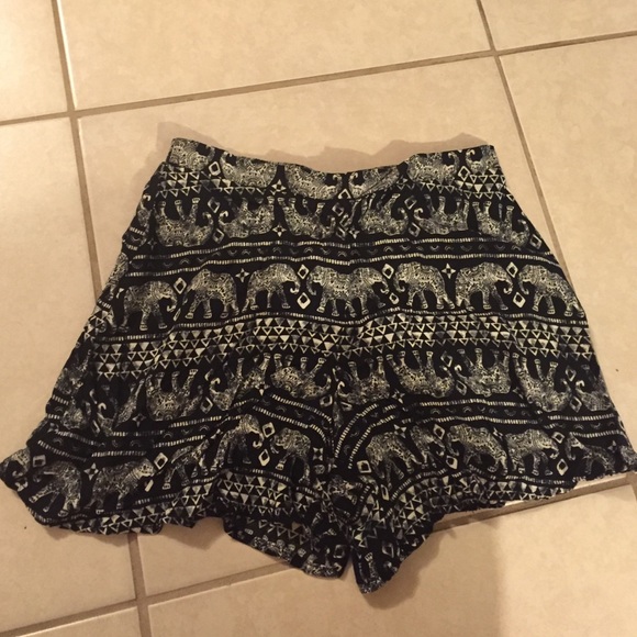 High waisted elephant shorts
